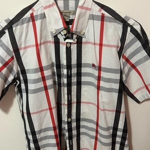 Boys Burberry dress shirt, original check print